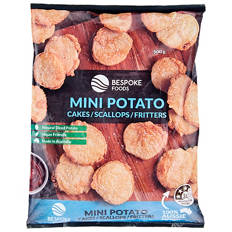Mini Potato Cakes / Scallops / Fritters 500g