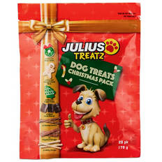 This is Julius Dog Treats Christmas Pack