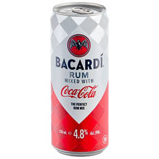 Rum Mixed With Coca Cola 4.8% 4 Pack 330ml
