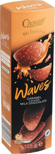 Delightful Chocolate Waves Caramel 125g