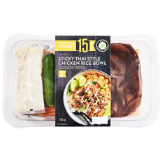 Sticky Thai Style RSPCA Approved Chicken Rice Bowl Meal Kit 785g