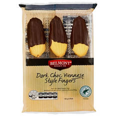 Dark Choc Viennese Style Fingers 6 Pack 190g