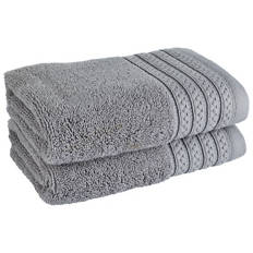Grey Hand Towel 2 Pack