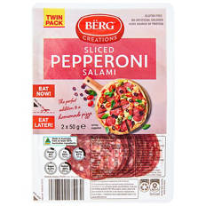 Pepperoni Sliced Twin Pack, 100g