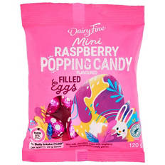 Milk Chocolate Raspberry Popping Candy 120g