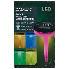 Solar Pool Light Thermometer