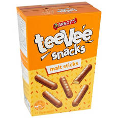 TeeVee Snacks Biscuits Malt Sticks 175g