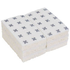 Microfibre Sponge with Scourer 3 Pack