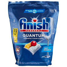 Finish Quantum Dishwashing Tablets Lemon 72 Pack