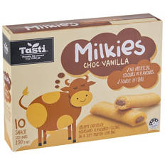 Choc Vanilla Milkies 10 Pack 200g