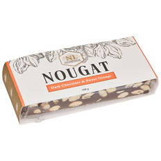 Dark Chocolate & Sweet Orange Nougat Slab 160g