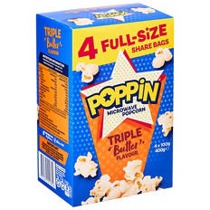 Microwave Popcorn 4 Pack 400g