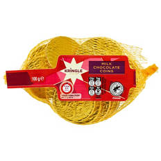 Milk Chocolate Coins Novelty Net 100g