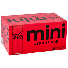 Mini Cans Zero Sugar 15 Pack 250ml