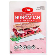 Hot Hungarian Style Salami Sliced 100g