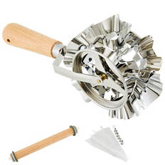 Wood and Stainless Steel Baking Accessories