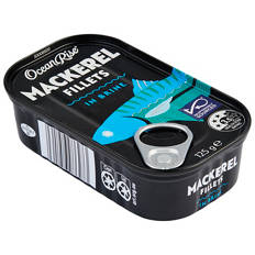 Mackerel Fillets in Brine 125g