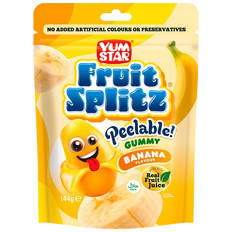 Fruit Splitz Peelable Gummy Banana 144g