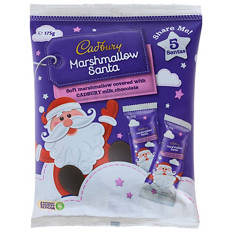 Chocolate Marshmallow Santas Sharepack 175g