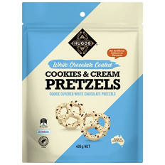 Chocolate Coated Pretzels 300g- 400g Cookies & Cream