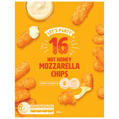 Hot Honey Mozzarella Chips 16 Pack 209g