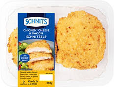 Chicken, Cheese & Bacon Schnitzel 360g