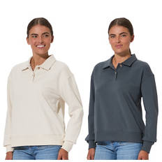 Women's Terry Polo Sweater