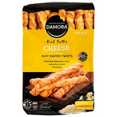 Puff Pastry Twists Cheese 150g