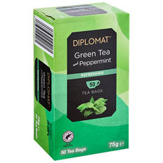 Green Tea Mint 50 Tea Bags 75g