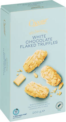 Delightful Flaked Truffles White 200g