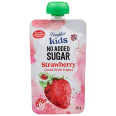 No Added Sugar Strawberry Yogurt Pouch 110g