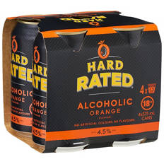 Orange Cans 4 Pack 375ml