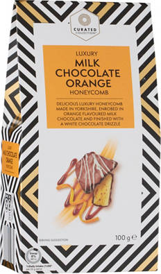 Milk Chocolate Orange Luxury Enrobed Honeycomb 100g