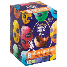 Dairy Milk Hollow Egg 8 Pack 153g