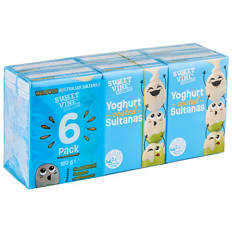 Yogurt Coated Sultanas 6 Pack 180g