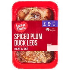 Spiced Plum Cooked Duck Legs 500g