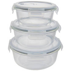 Glass Storage Containers 3 Piece