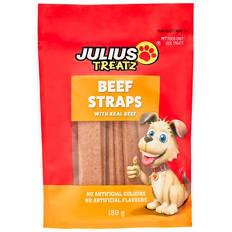 Dog Treat Beef Straps 180g
