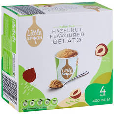 Hazelnut Flavoured Gelato 4 Pack 400ml