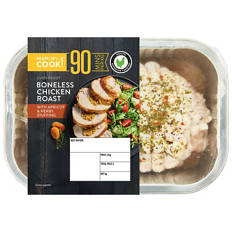 Boneless Roasting Chicken with Apricot and Herbs Stuffing