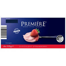 Strawberry Greek Style Yogurt 4 Pack 115g