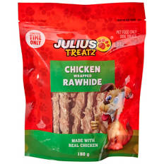 Chicken Wrapped Rawhide Sticks 180g