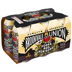 Brookvale Union Vodka Red Pub Soda Cans 6pk