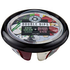 Sour Cream & Chives + Balsamic Beetroot & Feta Double Dips 220g