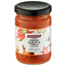 Crushed Onion, Garlic & Chilli 230g