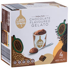 Chocolate Flavoured Gelato 4 Pack 400ml