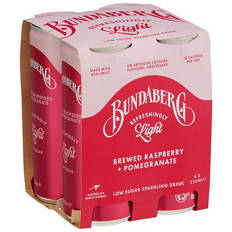 Brewed Raspberry + Pomegranate 4 Pack 250ml