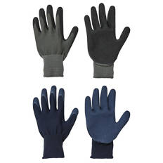 Assorted Latex Coated Garden Gloves