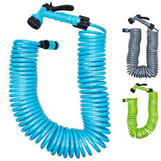 Coiled Garden Hose  Set 15m
