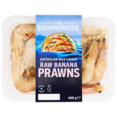 Raw Australian Wild Caught Banana Prawns 400g